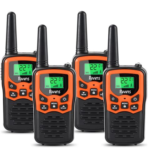 Walkie Talkies RV-7 with 22 FRS Channels, Rivins Walkie Talkies Long ...