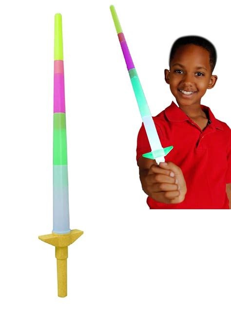 Pelo Expandable Glowing Talwar Light Stick in Dark Night for Kids Toys ...