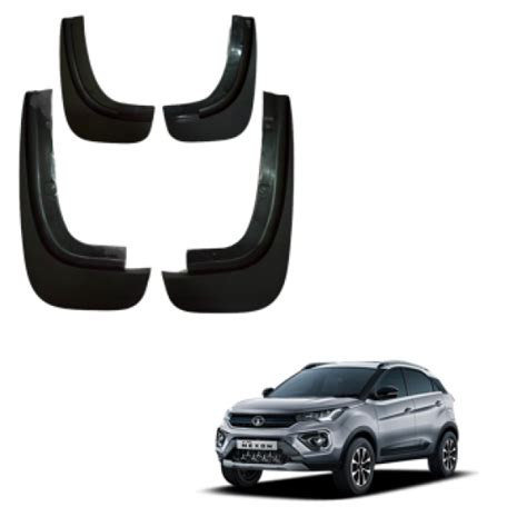 Premium Quality Non Breakable Plastic Car Mud Flaps for Nexon Type 2 ...