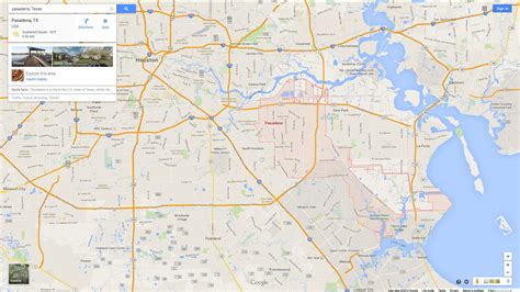 Pasadena, Texas Map