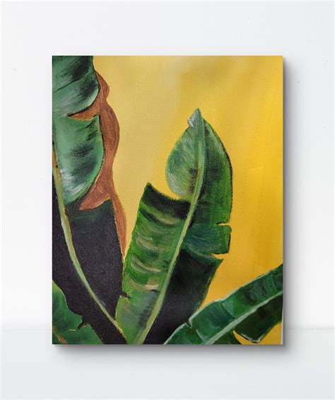 Banana Leaf | Acrylic Canvas Art | Voodaz Studios