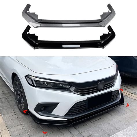 Buy ABS Car Front Bumper Lip Spoiler for Hon-da Civic 11th Generation ...