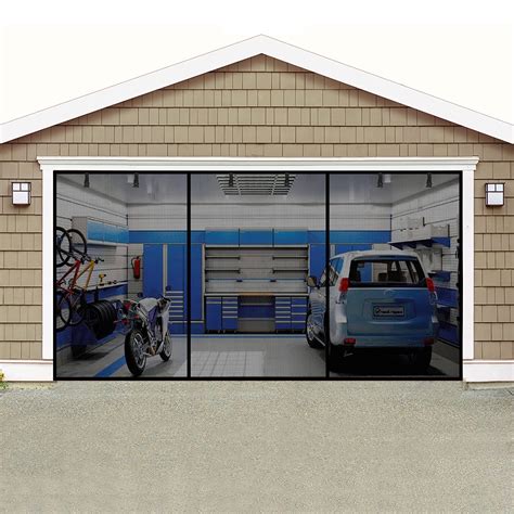 Mr.Garden Fibreglass Garage Door Curtain With Three Hooks Suitable For ...