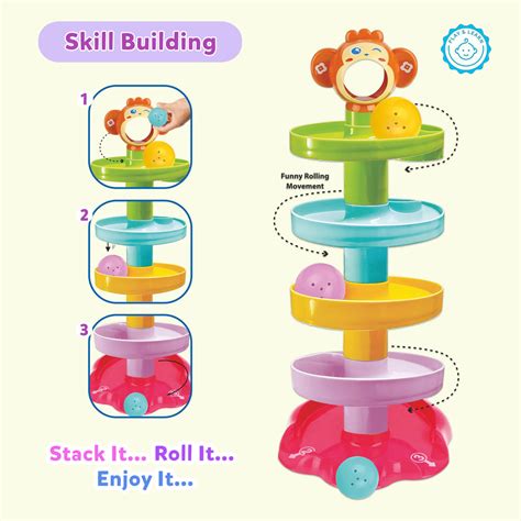 Jogenii|Little-Berry-5-Layer-Ball-Drop-and-Roll-Swirling-Tower-for-Baby ...