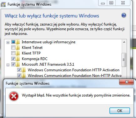 Instalacja .NET Framework w Windows 7