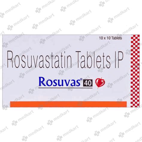 ROSUVAS 40MG TABLET 10'S, Price, Composition & Generic Alternatives ...