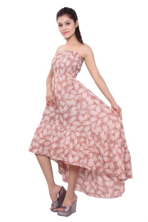 Lilashah Exports Womens High Low Brown Dress Buy at lilashahexports.com