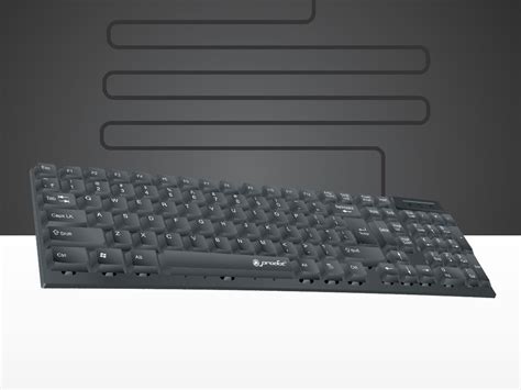 PRODOT QWERTY Keyboard with Low Profile Keys for Windows, Mac, PC ...