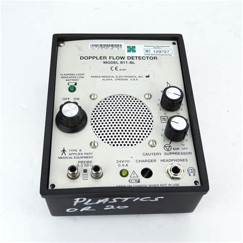 Parks Medical Electronics Ultrasonic Doppler Flow Detector 811-BL 9.3 ...