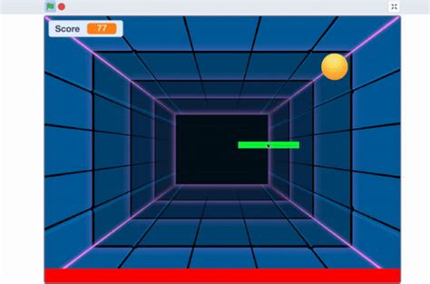 Scratch Pong Tutorial 的图像结果