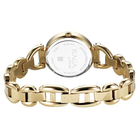 Buy Online Titan Raga Showstopper Quartz Analog Green Dial Metal Strap ...