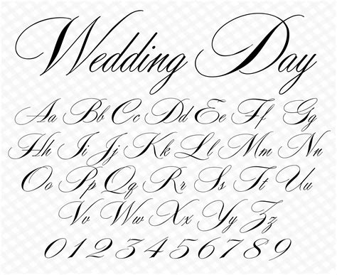 Wedding Fonts