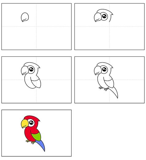Image result for How to Draw Simple Parrot