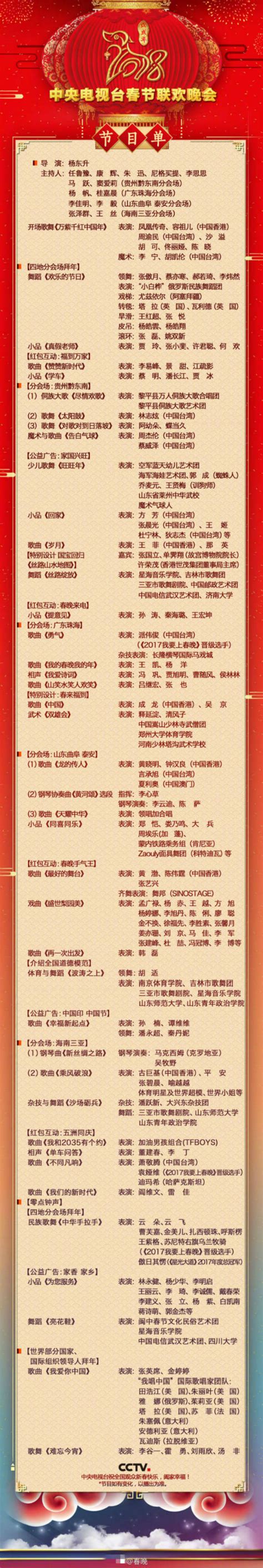 2012年央视春晚节目单最新版_京城网