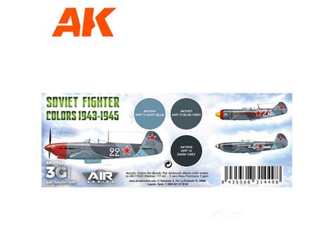 1943-45 Soviet Fighter Colors AK Interactive acrylic color AK11742 ...