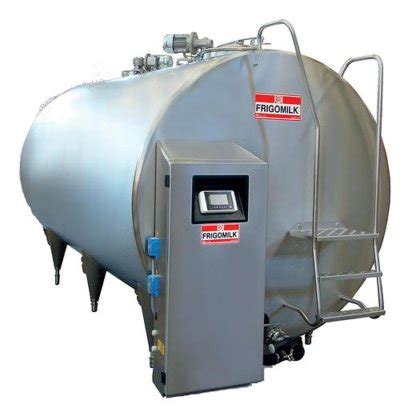 Enclosed horizontal milk cooling tanks with automatic milk washing in ...