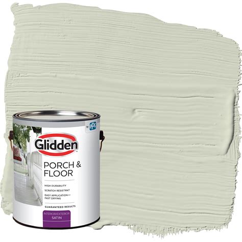 Glidden Porch & Floor 1 gal. White Sage Satin Interior/Exterior Paint ...