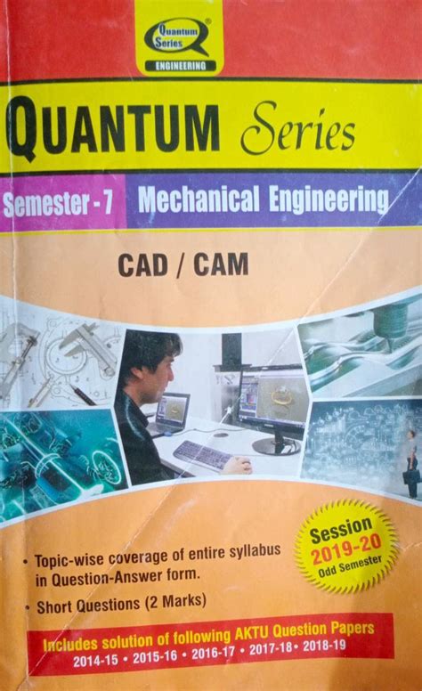 Amazon.in: Buy Quantum Series Semester 7 Mechanical Engineering CAD CAM ...