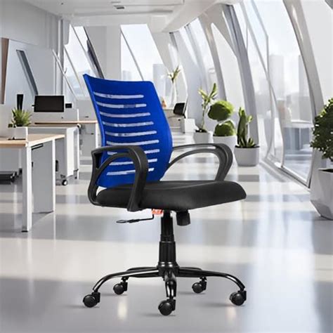 ROSE® Mesh Mid-Back Ergonomic Office Chair | Study Chair | Revolving ...