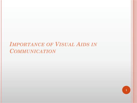 SOLUTION: Importance of visual aids in communication and presentation - Studypool