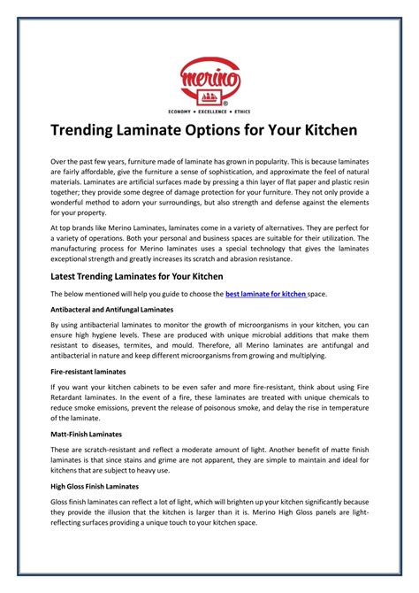 PPT - Trending Laminate Options for Your Kitchen PowerPoint ...