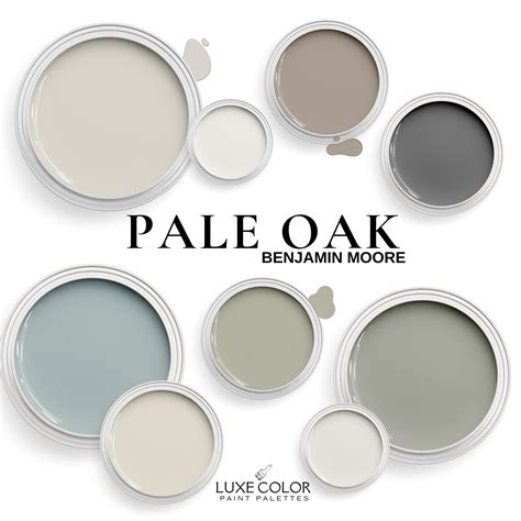 Benjamin Moore Pale Oak With Coordinating Colors ~ Complementary Color ...