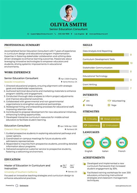 10+ Education Consultant Resume Samples & Templates for 2025