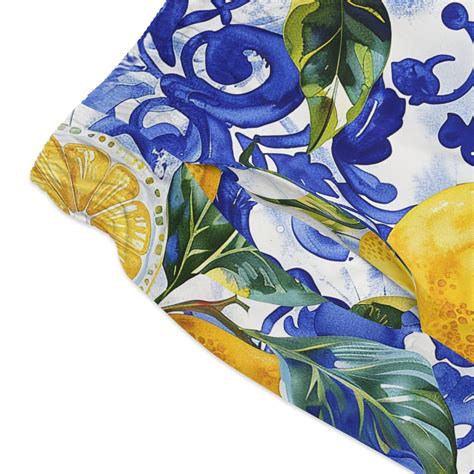 Italian Amalfi Men's Swim Trunks, Italy Lemon Swim Suit, Bathing Suit ...