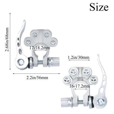 Buy Battery Terminal Connectors, 2 Pieces Car Battery Multiple ...