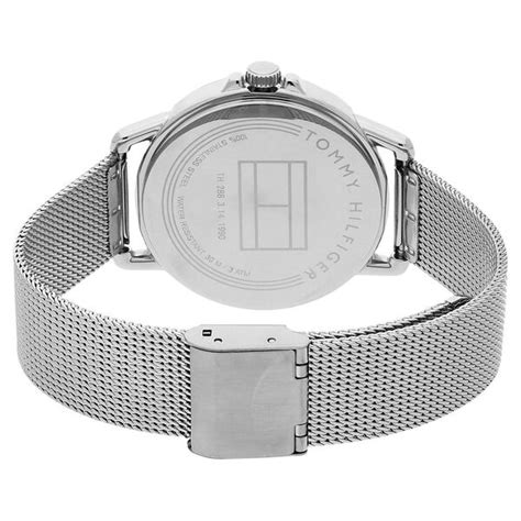 Buy Online Tommy Hilfiger Quartz Analog White Dial Metal Strap Watch ...