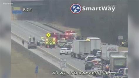 Serious crash reported on I-40 West at Strawberry Plains Pike | wbir.com