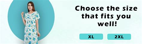 Himashu Handlooms Women's Cotton Printed Maxi Nightgown (HH0025_Blue ...