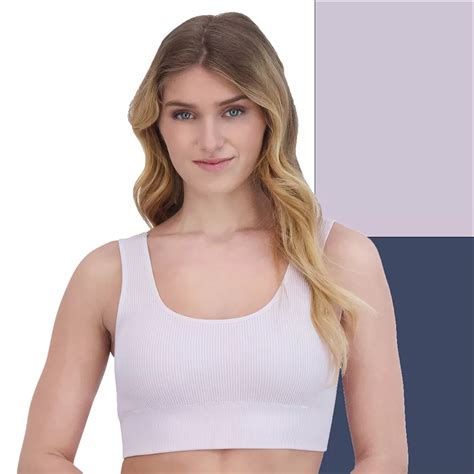 Juniors' SO® Seamless Wireless Ribbed Bralette 2-Pack SO51-027P2