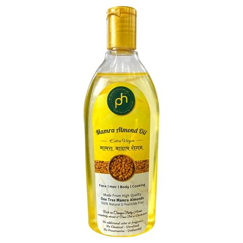 PHs Organic Kashmiri Mamra Almond Oil 200ml | Cold Pressed Watermill ...