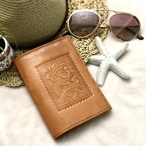 Saddle Leather Passport Cover*Tooled leather*Passport Wallet*Travel Wallet*Passport Holder ...