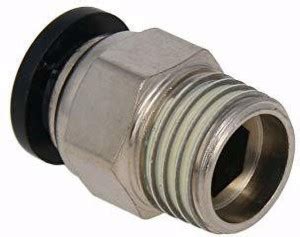 AKARI PC Male Straight CONNECTOR 8mm Tube OD X 1/4" Inch Male Thread PU ...