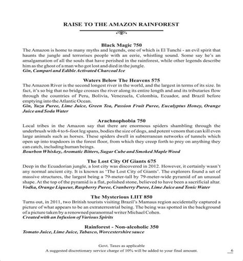 Menu at Raise The Bar Rooftop - Clarens Hotel, Gurugram Rural