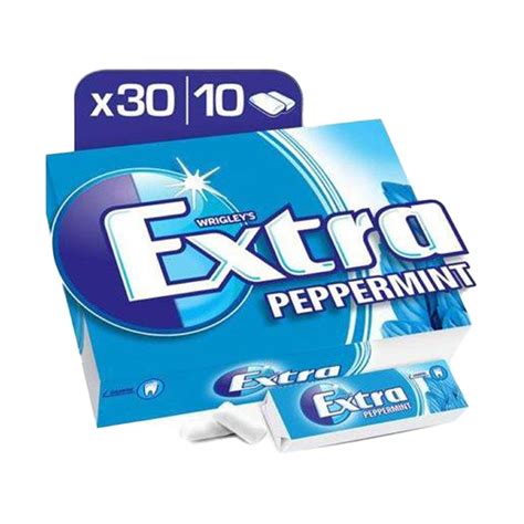 Wrigley's Extra Peppermint Gum 30 x 10 pcs Online at Best Price | Lulu KSA