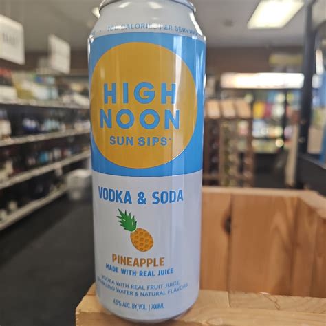 High Noon Vodka & Soda Tall Boy Pineapple 700ml – Top Shelf Liquor Ithaca