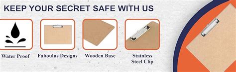 Anuman|Plain MDF Clipboard Writing Pad | Exam Board for Kids/Students ...