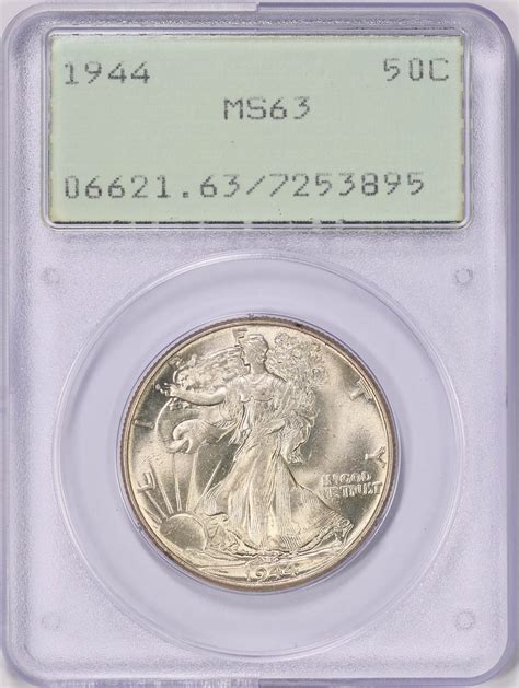 1944 Walking Liberty Half Dollar PCGS MS-63 OGH (1st Gen) (Item 1786462 ...