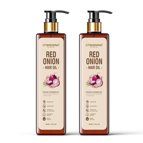 Buy COSMOWIND Red Onion Hair Oil for Hair Growth & Hair Fall Control ...