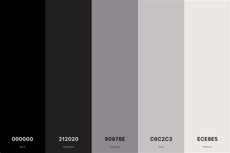 17. Black Aesthetic Color Palette Color Palette with Black (Hex #000000 ...