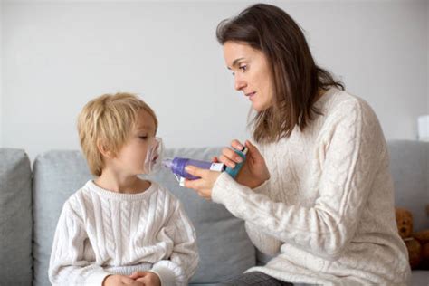 Image result for Toddler Using Inhaler