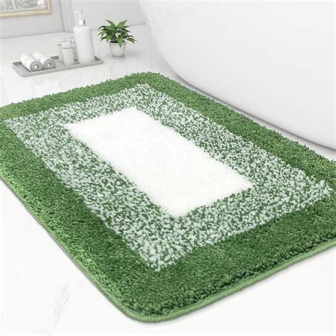 Amazon.com: Homantic Dark Green Bathroom Rugs - Bath Mats for Bathroom ...