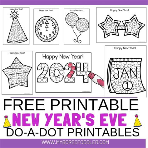 Printable New Years 2025 Crafts