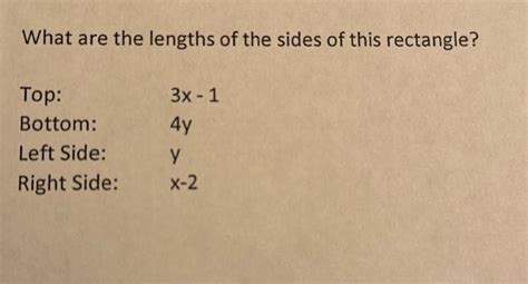 Image result for Rectangle Side Lengths