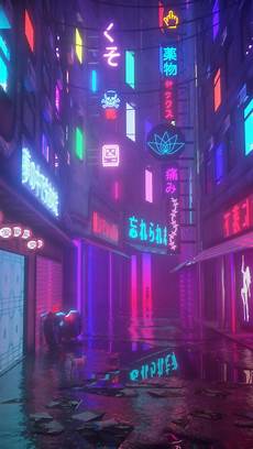 Neon Wallpaper Aesthetic by Vaporwave City Illustration Aesthetic Vaporwave Neon Wallpaper Aesthetic