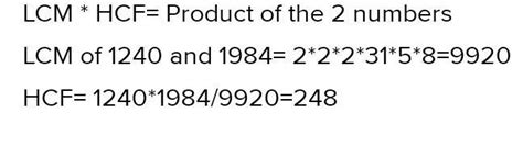 H EXERCISE 1.1 1. Using Euclid's algorithm find the HCF of () 1240 and ...