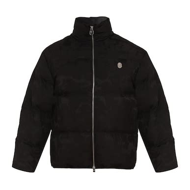 Buy Men Black All-Over Bape Puffer Jacket With Chest Ape Logo Online at ...
